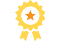An icon of an award.